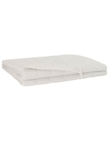 Coperta Ponderata Bianco 152 x 203 cm 11 kg 100% Cotone 205T