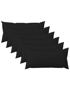 Federa 6 pz HEERLEN Nero 40 x 80 cm Tessuto