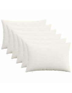 Federa 6 pcs HEERLEN Crema 30 x 50 cm corduroy