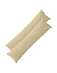 Federa 2 pcs HEERLEN Verde Grigio 40 x 145 cm corduroy
