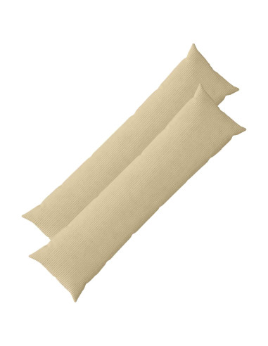 Federa 2 pcs HEERLEN Verde Grigio 40 x 145 cm corduroy