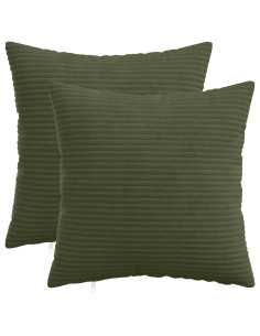 Federa 2 pcs HEERLEN Verde 35 x 35 cm corduroy