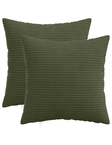 Federa 2 pcs HEERLEN Verde 35 x 35 cm corduroy