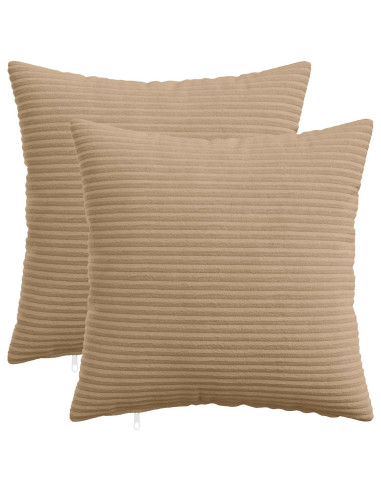 Federa 2 pcs HEERLEN Marrone 45 x 45 cm corduroy