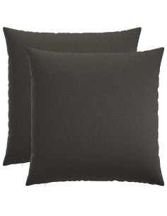 Federa 2 pcs HEERLEN Grigio Scuro 80 x 80 cm
