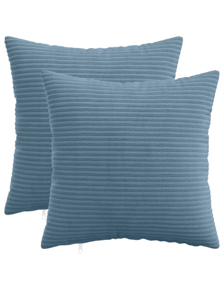 Federa 2 pcs HEERLEN Blu 45 x 45 cm corduroy