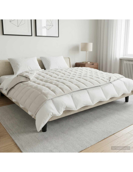 Coperta Ponderata Bianco 135 x 200 cm 10 kg 100% Cotone 205T