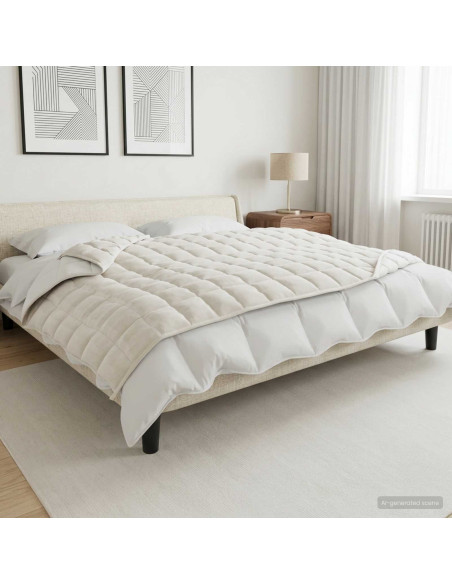 Coperta Ponderata Bianco 122 x 183 cm 9 kg 100% Cotone 205T