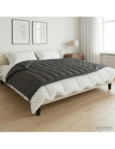 Coperta Ponderata Antracite 137 x 200 cm 6 kg 100% Cotone 205T