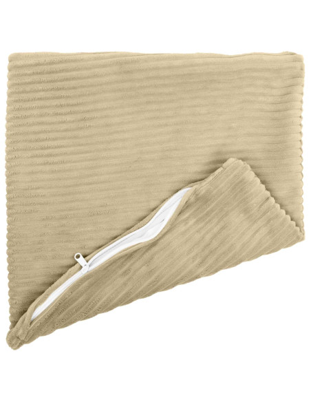 Federa 2 pcs HEERLEN Verde Grigio 35 x 35 cm corduroy