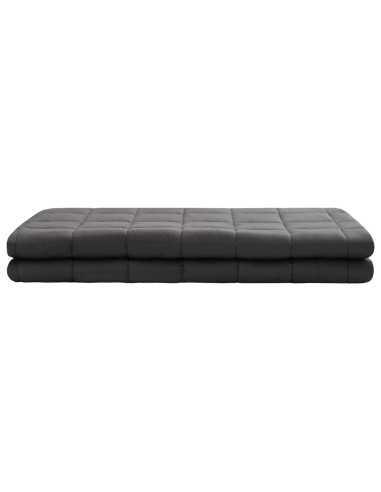 Coperta Ponderata Antracite 220 x 260 cm 15 kg 100% Cotone 205T