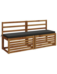 Cuscino per panchina SOEST 100% Poliestere Antracite 2