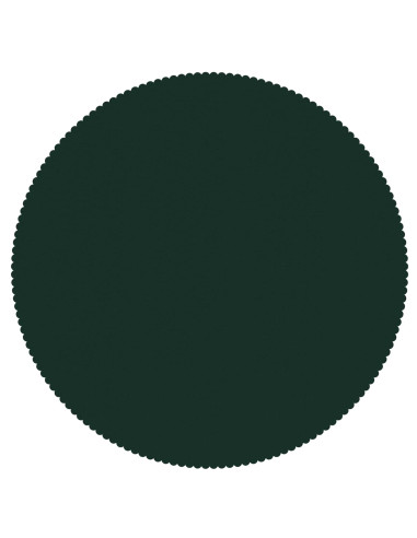 Tovaglia da Tavolo 5 pz Rotondo Verde Scuro Ø 140 cm