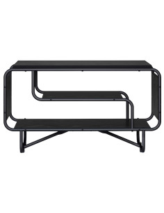 Supporto TV 80 x 36 x 45 cm Rovere Nero Legno ingegnerizzato 2