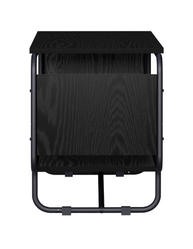Supporto TV 80 x 36 x 45 cm Rovere Nero Legno ingegnerizzato