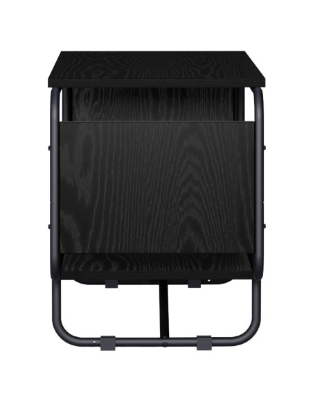 Supporto TV 80 x 36 x 45 cm Rovere Nero Legno ingegnerizzato
