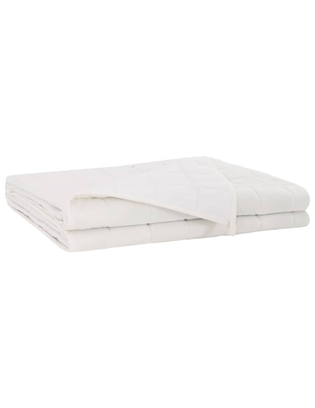 Coperta Ponderata Bianco 150 x 200 cm 7 kg 100% Cotone 205T