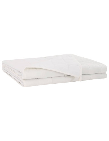 Coperta Ponderata Bianco 230 x 220 cm 11 kg 100% Cotone 205T