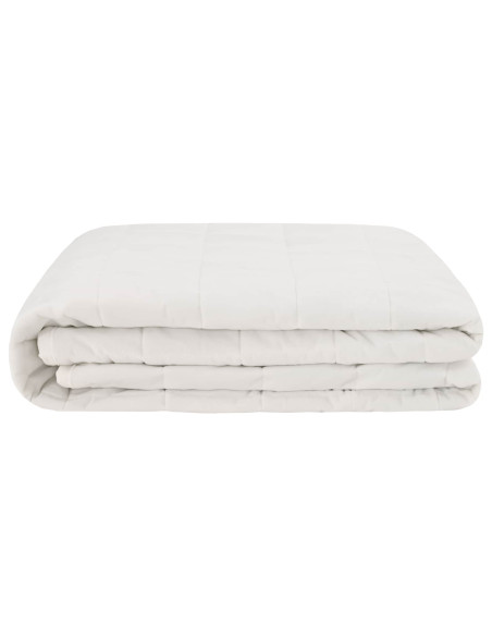 Coperta Ponderata Bianco 230 x 220 cm 11 kg 100% Cotone 205T
