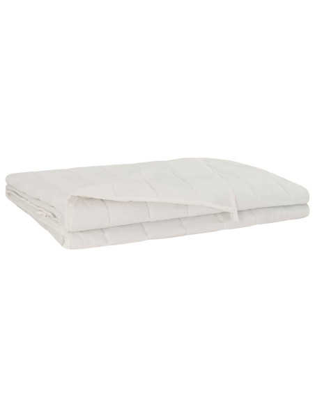 Coperta Ponderata Bianco 200 x 230 cm 9 kg 100% Cotone 205T
