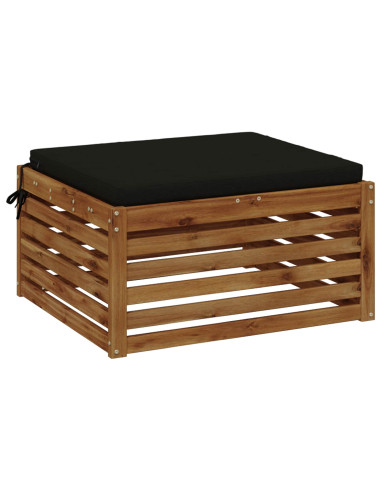 Cuscino per Sedia in Unico Pezzo SOEST 100% Poliestere Nero