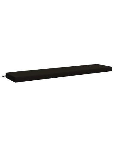 Cuscino per panchina SOEST 100% Poliestere Nero 170 x 40 x 8 cm