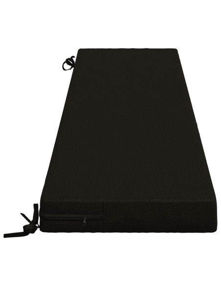 Cuscino per panchina SOEST 100% Poliestere Nero 170 x 40 x 8 cm