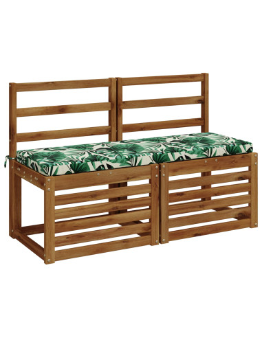 Cuscino per panchina SOEST 100% Poliestere Motivo a Foglie