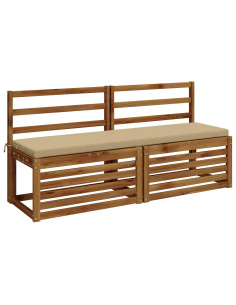 Cuscino per panchina SOEST 100% Poliestere Beige 2