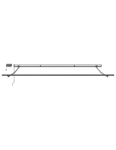 Struttura della tenda Antracite 400 × 350 cm Alluminio