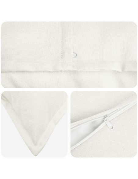 Cuscino con cuscino HOUTEN 2 pz Bianco Lino