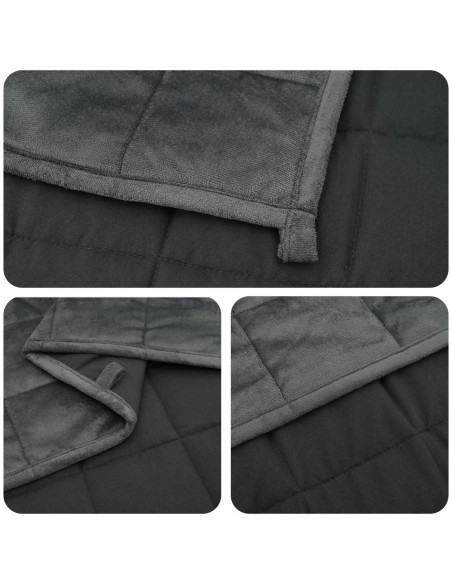 Coperta Ponderata Antracite 122 x 183 cm 9 kg 100% Cotone 205T
