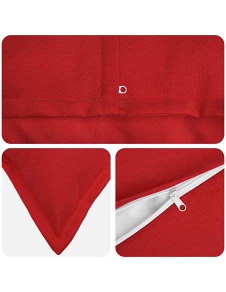 Cuscino con cuscino HOUTEN 2 pz Rosso Lino