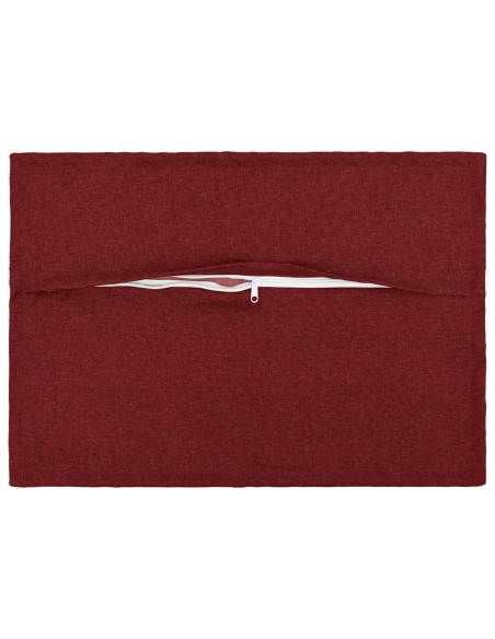 Cuscino con cuscino HOUTEN 2 pz Rosso Vino Lino