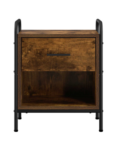 Armadio da Notte Rovere Fumo 40 x 30 x 50 cm