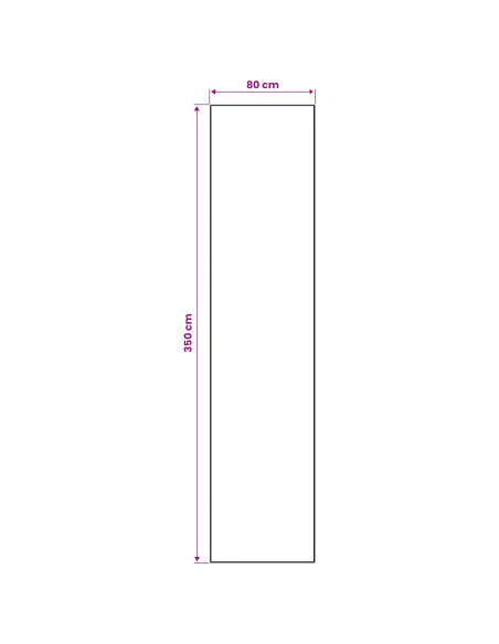 Runner Tappeto LESAKA colorato 80 x 350 cm Velluto diamante