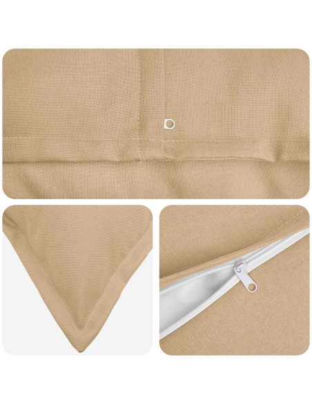 Cuscino con cuscino HOUTEN 2 pz Crema Lino