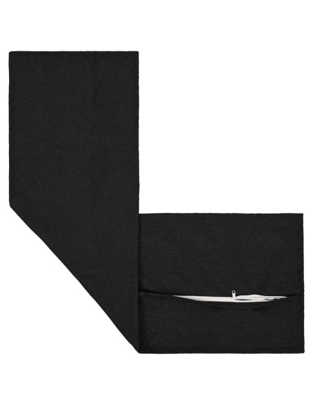Cuscino con cuscino HOUTEN 2 pz Nero Lino