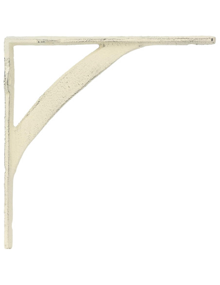 Supporti per mensole da parete 12 pz Bianco Antico
