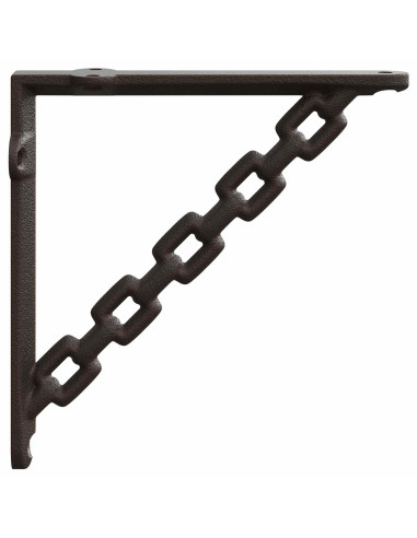 Supporti per mensole da parete 12 pz Marrone Antico