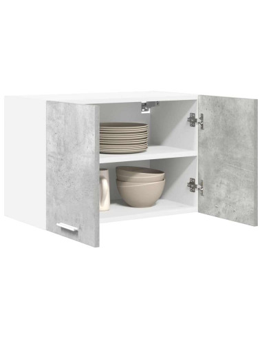 Armadio pensile Grigio Cemento e Bianco 60 x 31 x 40 cm