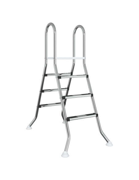 Scala per piscina fuori terra 100 cm 3-Step Acciaio Inox 304