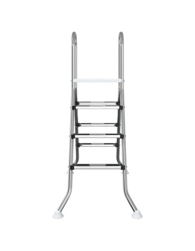 Scala per piscina fuori terra 100 cm 3-Step Acciaio Inox 304