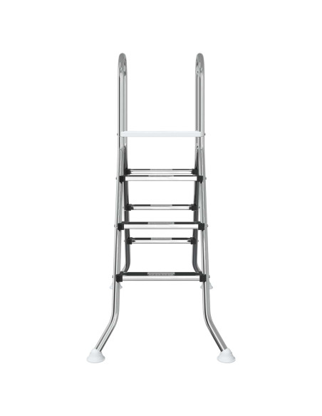 Scala per piscina fuori terra 100 cm 3-Step Acciaio Inox 304