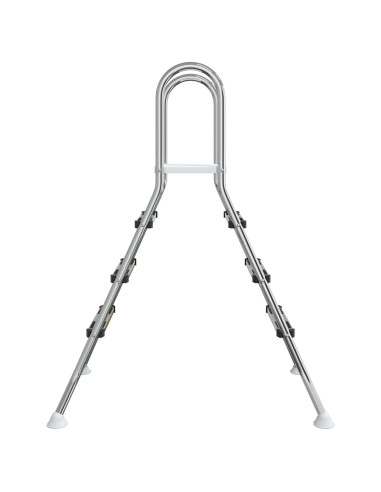 Scala per piscina fuori terra 100 cm 3-Step Acciaio Inox 304