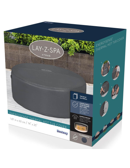 Bestway Copertura PVC e POM Grigio