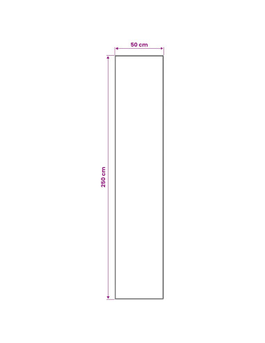Runner Tappeto LESAKA Argento 50 x 250 cm Velluto diamante