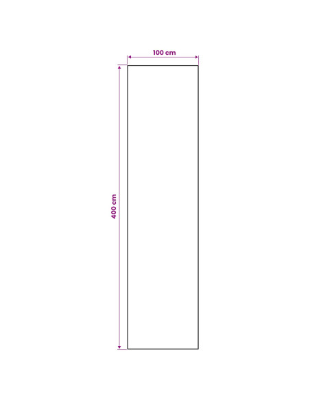 Runner Tappeto LESAKA Argento 100 x 400 cm Velluto diamante