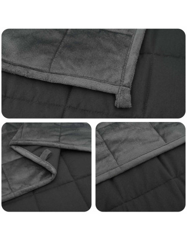 Coperta Ponderata Antracite 230 x 220 cm 11 kg 100% Cotone 205T