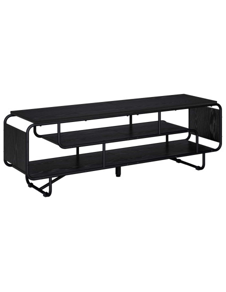 Supporto TV 140 x 36 x 45 cm Rovere Nero Legno ingegnerizzato
